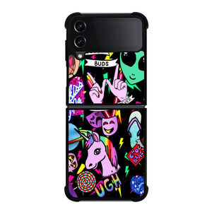 LISA FRANK COLLAGE Samsung Galaxy Z FLip4 5G Case Cover LISA FRANK COLLAGE Samsung Galaxy Z FLip4 5G Case Cover