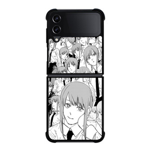 MAKIMA CHAINSAW MAN COLLAGE Samsung Galaxy Z FLip4 5G Case Cover MAKIMA CHAINSAW MAN COLLAGE Samsung Galaxy Z FLip4 5G Case Cover