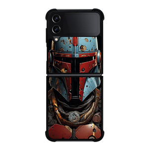 MANDALORIAN HELMET RUSTY Samsung Galaxy Z FLip4 5G Case Cover MANDALORIAN HELMET RUSTY Samsung Galaxy Z FLip4 5G Case Cover