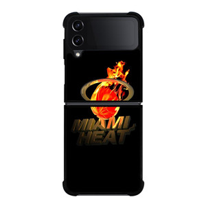 MIAMI HEAT LOGO ART Samsung Galaxy Z FLip4 5G Case Cover MIAMI HEAT LOGO ART Samsung Galaxy Z FLip4 5G Case Cover
