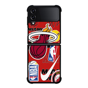 MIAMI HEAT NBA STICKER BOMB Samsung Galaxy Z FLip4 5G Case Cover MIAMI HEAT NBA STICKER BOMB Samsung Galaxy Z FLip4 5G Case Cover