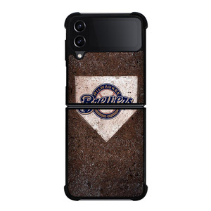 MILWAUKEE BREWERS MLB BASEBALL Samsung Galaxy Z FLip4 5G Case Cover MILWAUKEE BREWERS MLB BASEBALL Samsung Galaxy Z FLip4 5G Case Cover