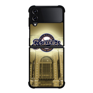 MILWAUKEE BREWERS MLB SYMBOL Samsung Galaxy Z FLip4 5G Case Cover MILWAUKEE BREWERS MLB SYMBOL Samsung Galaxy Z FLip4 5G Case Cover