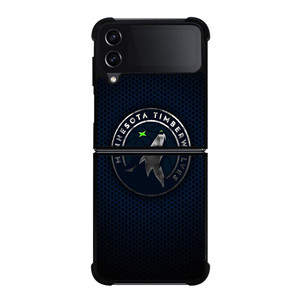 MINNESOTA TIMBERWOLVES BLUE CARBON Samsung Galaxy Z FLip4 5G Case Cover MINNESOTA TIMBERWOLVES BLUE CARBON Samsung Galaxy Z FLip4 5G Case Cover
