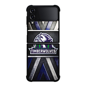 MINNESOTA TIMBERWOLVES METAL SYMBOL Samsung Galaxy Z FLip4 5G Case Cover