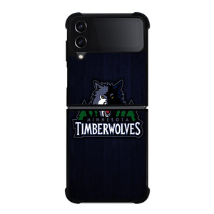 MINNESOTA TIMBERWOLVES WOODEN LOGO Samsung Galaxy Z FLip4 5G Case Cover