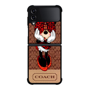 MINNIE MOUSE COACH Samsung Galaxy Z FLip4 5G Case Cover MINNIE MOUSE COACH Samsung Galaxy Z FLip4 5G Case Cover