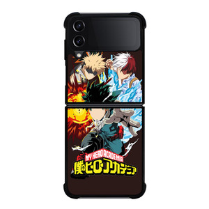 MY HERO ACADEMIA DEKU TODOROKI AND BAKUGOU Samsung Galaxy Z FLip4 5G Case Cover MY HERO ACADEMIA DEKU TODOROKI AND BAKUGOU Samsung Galaxy Z FLip4 5G Case Cover
