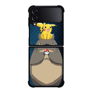 MY NEIGHBOR TOTORO X POKEMON PIKACHU Samsung Galaxy Z FLip4 5G Case Cover
