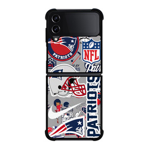NEW ENGLAND PATRIOTS NFL STICKER BOMB Samsung Galaxy Z FLip4 5G Case Cover NEW ENGLAND PATRIOTS NFL STICKER BOMB Samsung Galaxy Z FLip4 5G Case Cover