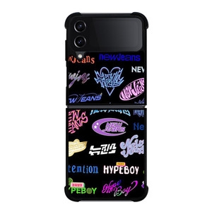 NEWJEANS STICKER COLLAGE Samsung Galaxy Z FLip4 5G Case Cover NEWJEANS STICKER COLLAGE Samsung Galaxy Z FLip4 5G Case Cover