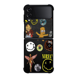 NIRVANA BAND COLLAGE Samsung Galaxy Z FLip4 5G Case Cover NIRVANA BAND COLLAGE Samsung Galaxy Z FLip4 5G Case Cover