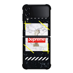 OFF WITE STATUE SUPREME Samsung Galaxy Z FLip4 5G Case Cover
