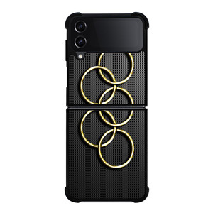 OLYMPIC RINGS GOLD CARBON Samsung Galaxy Z FLip4 5G Case Cover OLYMPIC RINGS GOLD CARBON Samsung Galaxy Z FLip4 5G Case Cover