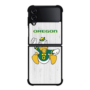 OREGON DUCKS WOODEN LOGO Samsung Galaxy Z FLip4 5G Case Cover