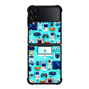 RETRO GAME FAMOUS CONSOL Samsung Galaxy Z FLip4 5G Case Cover RETRO GAME FAMOUS CONSOL Samsung Galaxy Z FLip4 5G Case Cover