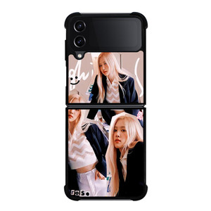 ROSE BLACKPINK SCRIBBLED Samsung Galaxy Z FLip4 5G Case Cover