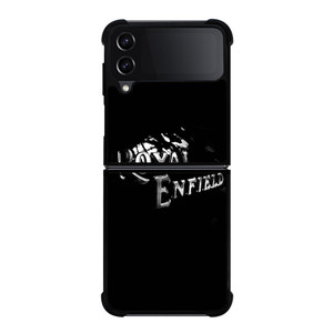 ROYAL ENFIELD BLACK TANK METAL LOGO Samsung Galaxy Z FLip4 5G Case Cover