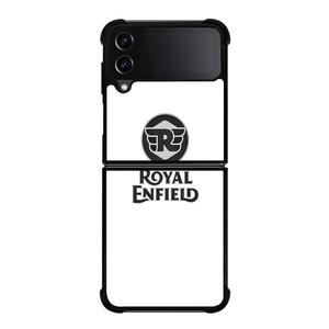 ROYAL ENFIELD WHITE LOGO Samsung Galaxy Z FLip4 5G Case Cover ROYAL ENFIELD WHITE LOGO Samsung Galaxy Z FLip4 5G Case Cover