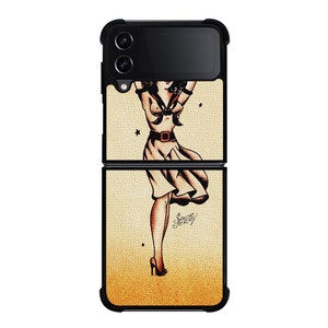 SAILOR JERRY TATTOO GIRL Samsung Galaxy Z FLip4 5G Case Cover SAILOR JERRY TATTOO GIRL Samsung Galaxy Z FLip4 5G Case Cover