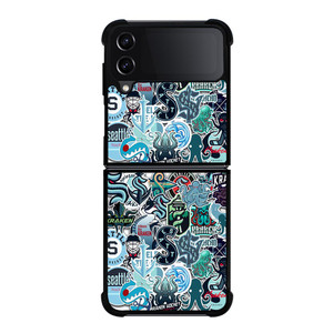 SEATTLE KRAKEN OCTOPUS COLLAGE Samsung Galaxy Z FLip4 5G Case Cover SEATTLE KRAKEN OCTOPUS COLLAGE Samsung Galaxy Z FLip4 5G Case Cover