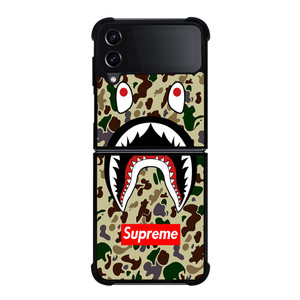 SHARK CAMO BATHING APE SUPREME Samsung Galaxy Z FLip4 5G Case Cover