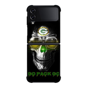 SKULL GREENBAY PACKAGES Samsung Galaxy Z FLip4 5G Case Cover SKULL GREENBAY PACKAGES Samsung Galaxy Z FLip4 5G Case Cover