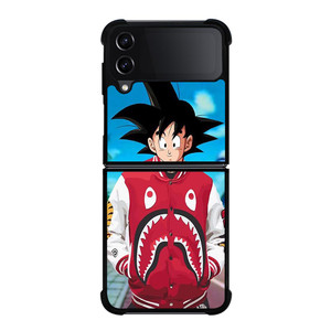 SON GOKU SUPREME BAPE SHARK Samsung Galaxy Z FLip4 5G Case Cover SON GOKU SUPREME BAPE SHARK Samsung Galaxy Z FLip4 5G Case Cover