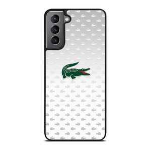 LACOSTE SILVER PATTERN Samsung Galaxy S21 Plus Case LACOSTE SILVER PATTERN Samsung Galaxy S21 Plus Case