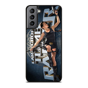 LARA CROFT TOMB RAIDER iPhone XR Plastic Black Samsung Galaxy S21 Plus Case