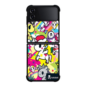 TOKIDOKI UNICORN COLLAGE 2 Samsung Galaxy Z FLip4 5G Case Cover TOKIDOKI UNICORN COLLAGE 2 Samsung Galaxy Z FLip4 5G Case Cover