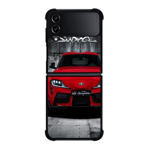 TOYOTA SUPRA RED CAR Samsung Galaxy Z FLip4 5G Case Cover TOYOTA SUPRA RED CAR Samsung Galaxy Z FLip4 5G Case Cover