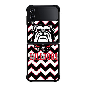 UGA GEORGIA BULLDOGS STRIPE LOGO Samsung Galaxy Z FLip4 5G Case Cover