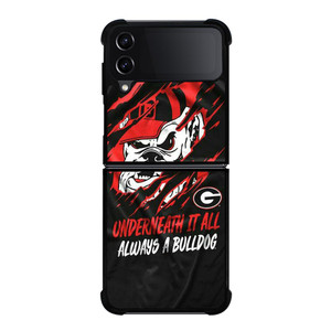 UGA GEORGIA BULLDOGS UNDERNEATH IT ALL Samsung Galaxy Z FLip4 5G Case Cover