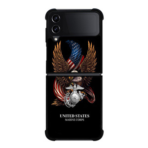 UNITED STATES MARINE CORPS USMC LOGO Samsung Galaxy Z FLip4 5G Case Cover UNITED STATES MARINE CORPS USMC LOGO Samsung Galaxy Z FLip4 5G Case Cover