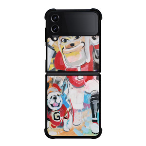 UNIVERSITY OF GEORGIA BULLDOGS UGA ART Samsung Galaxy Z FLip4 5G Case Cover