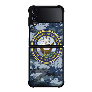 US NAVY CAMO LOGO Samsung Galaxy Z FLip4 5G Case Cover US NAVY CAMO LOGO Samsung Galaxy Z FLip4 5G Case Cover