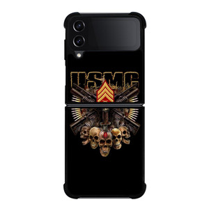 USMC MARINE CORPS SKULL LOGO Samsung Galaxy Z FLip4 5G Case Cover USMC MARINE CORPS SKULL LOGO Samsung Galaxy Z FLip4 5G Case Cover