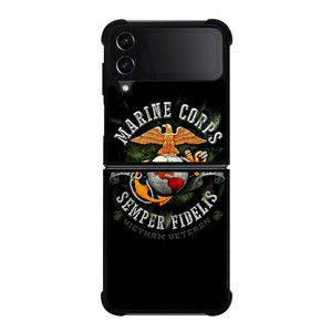 USMC US MARINES CORP SYMBOL Samsung Galaxy Z FLip4 5G Case Cover USMC US MARINES CORP SYMBOL Samsung Galaxy Z FLip4 5G Case Cover