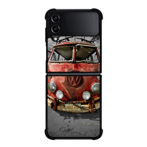 VW VOLKSWAGEN VAN RUSTY Samsung Galaxy Z FLip4 5G Case Cover VW VOLKSWAGEN VAN RUSTY Samsung Galaxy Z FLip4 5G Case Cover