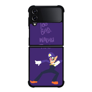 WALUIGI TIME TOO BAD Samsung Galaxy Z FLip4 5G Case Cover WALUIGI TIME TOO BAD Samsung Galaxy Z FLip4 5G Case Cover