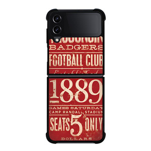 WISCONSIN BADGER OLD TICKET Samsung Galaxy Z FLip4 5G Case Cover WISCONSIN BADGER OLD TICKET Samsung Galaxy Z FLip4 5G Case Cover