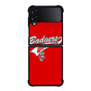 WISCONSIN BADGERS FOOTBALL SYMBOL Samsung Galaxy Z FLip4 5G Case Cover WISCONSIN BADGERS FOOTBALL SYMBOL Samsung Galaxy Z FLip4 5G Case Cover