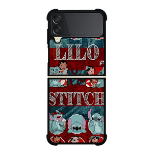 LILO AND STITCH ART COLLAGE Samsung Galaxy Z FLip 3 5G Case Cover