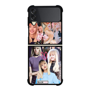 LISA BLACK PINK COLLAGE Samsung Galaxy Z FLip 3 5G Case Cover LISA BLACK PINK COLLAGE Samsung Galaxy Z FLip 3 5G Case Cover