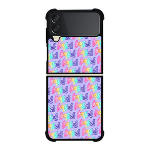 LISA FRANK COLLAGE LOGO Samsung Galaxy Z FLip 3 5G Case Cover LISA FRANK COLLAGE LOGO Samsung Galaxy Z FLip 3 5G Case Cover