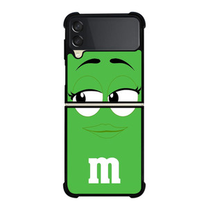 M&M GREEN Samsung Galaxy Z FLip 3 5G Case Cover M&M GREEN Samsung Galaxy Z FLip 3 5G Case Cover