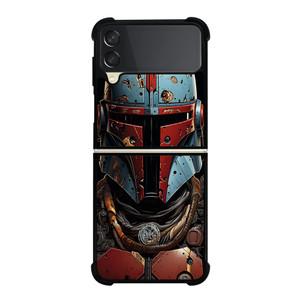 MANDALORIAN HELMET RUSTY Samsung Galaxy Z FLip 3 5G Case Cover MANDALORIAN HELMET RUSTY Samsung Galaxy Z FLip 3 5G Case Cover