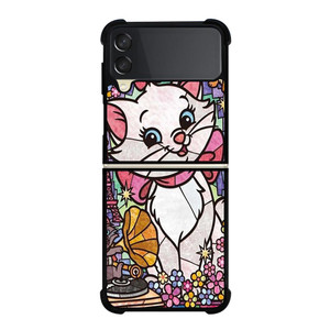 MARIE THE ARISTOCATS CAT STENED GLASS Samsung Galaxy Z FLip 3 5G Case Cover MARIE THE ARISTOCATS CAT STENED GLASS Samsung Galaxy Z FLip 3 5G Case Cover