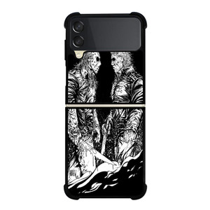 MICHAEL MYERS VS JASON Samsung Galaxy Z FLip 3 5G Case Cover MICHAEL MYERS VS JASON Samsung Galaxy Z FLip 3 5G Case Cover